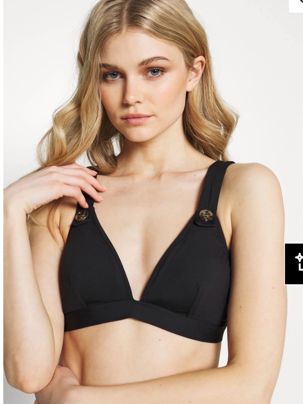 Seafolly Black Bikini Top